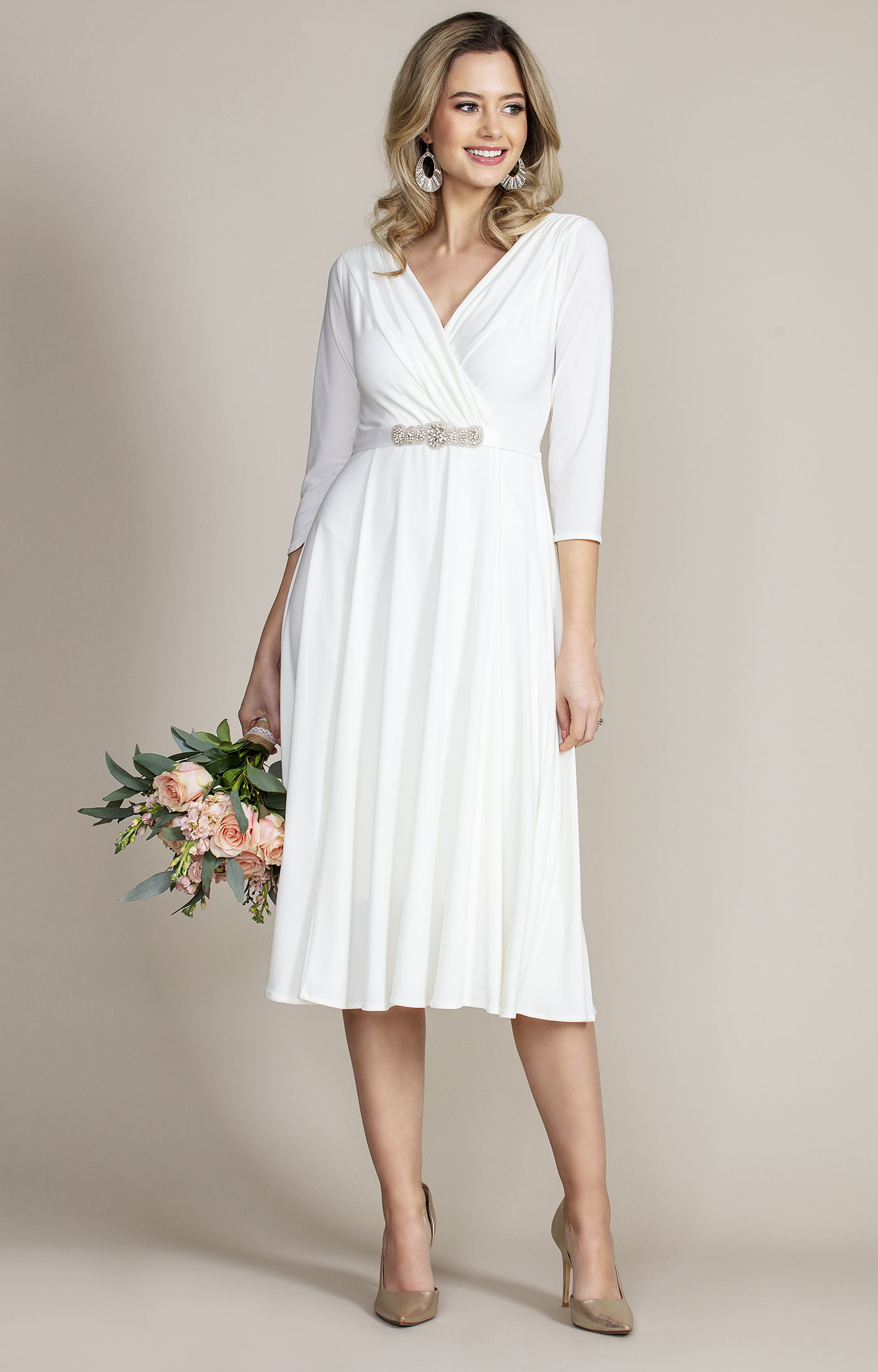 Lila Wedding Dress Short Ivory - Wedding Dresses, Evening Wear and Party  Clothes by Alie Street.