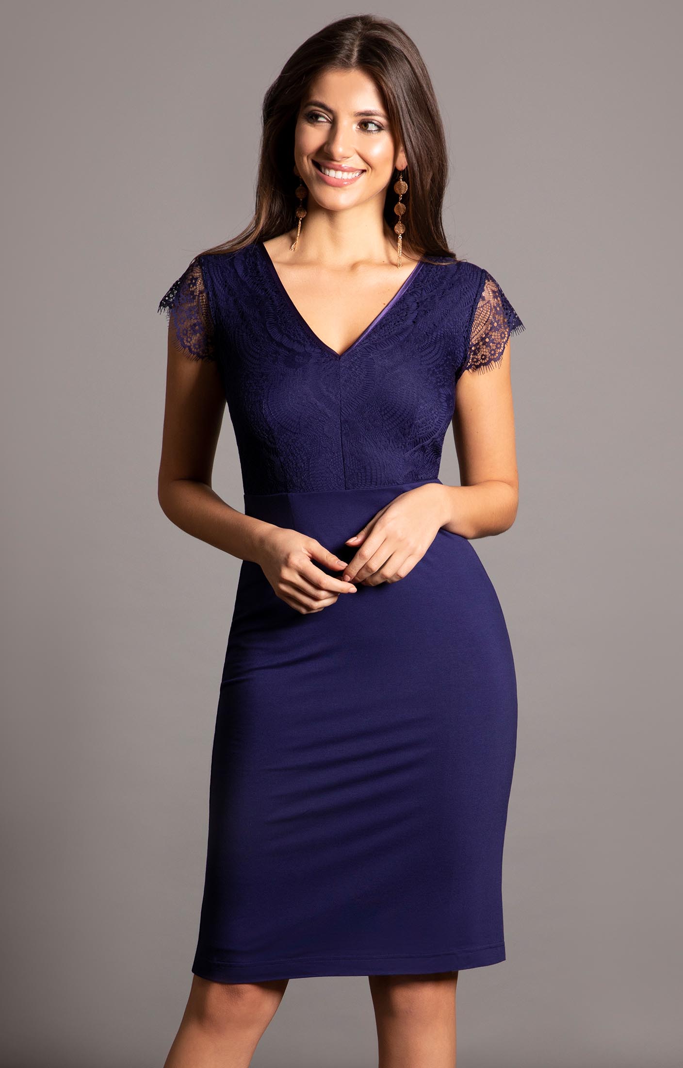 Bella Evening Shift Dress (Indigo Blue) - Wedding Dresses, Evening Wear and  Party Clothes by Alie Street.