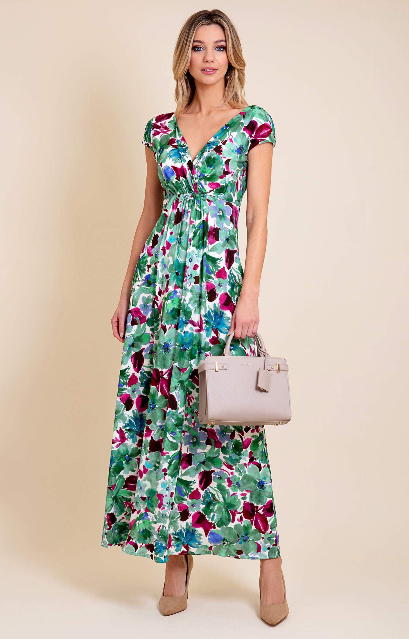 Paradise printed best sale maxi dress