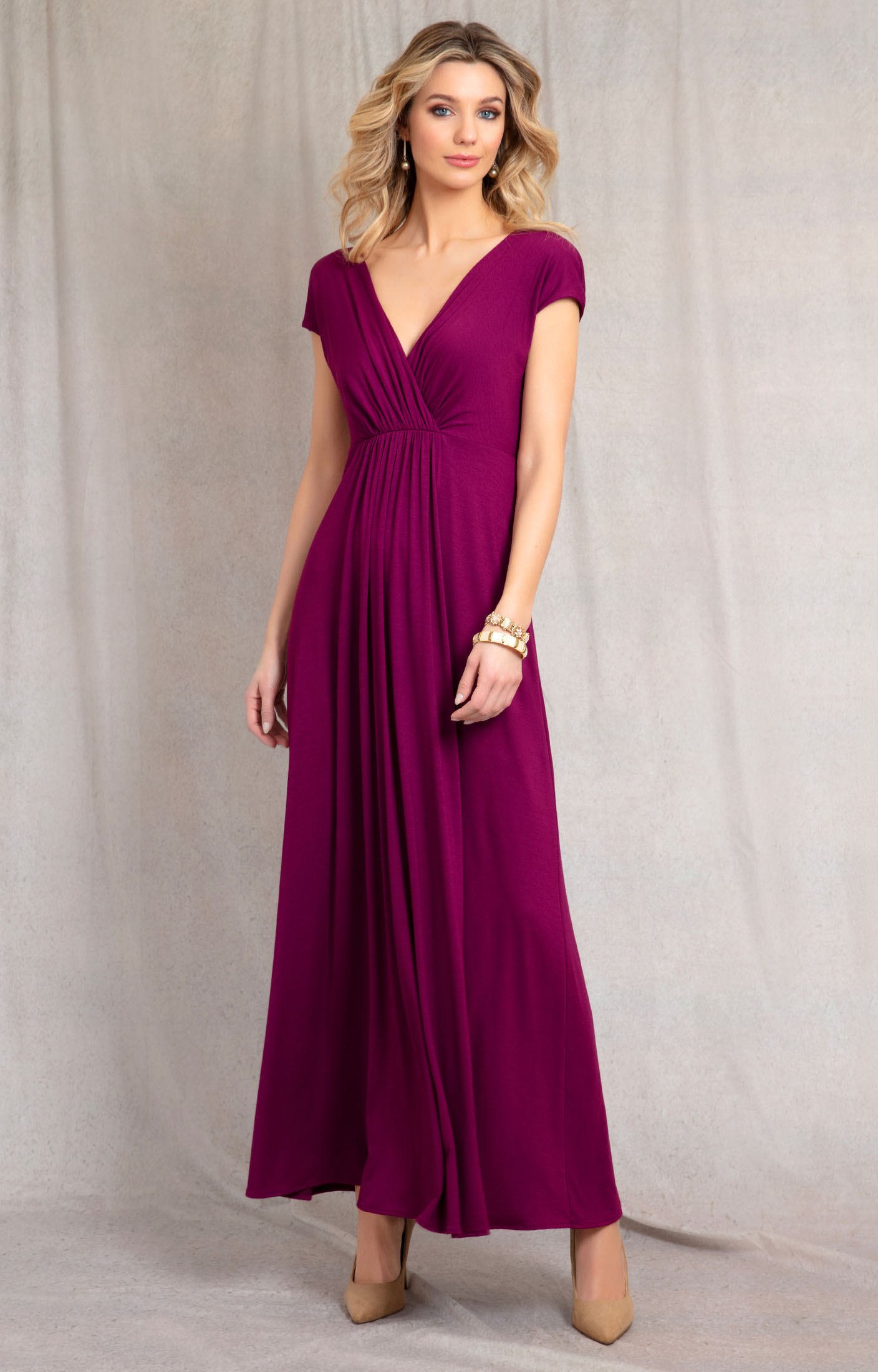 Sophia Maxi Dress (Plum Wine) - Wedding Dresses, Evening Wear and Party  Clothes by Alie Street.