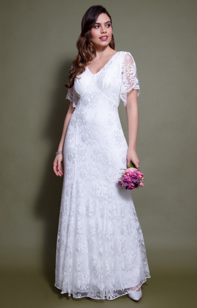 Evelyn Lace Gown (Ivory) by Alie Street