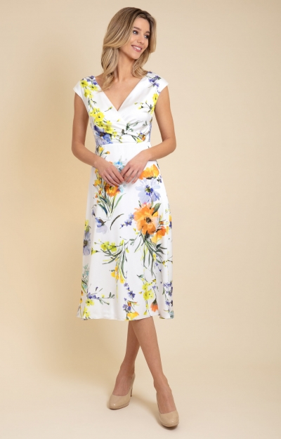 Grace Midi Dress (Floral Brights) by Alie Street