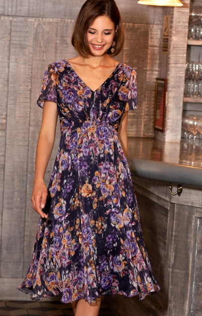 Robe Miranda (Brume Violette) by Alie Street