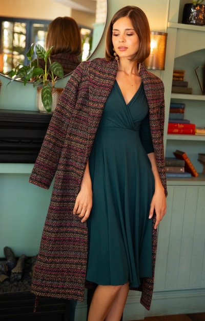 Sabrina Coat (Berry Bouclé) by Alie Street