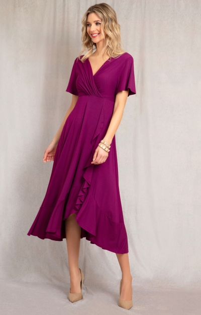 Waterfall Dress (Plum Wine) by Alie Street