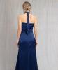 Gia Halter Neck Gown (Midnight Blue) by Alie Street