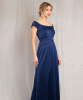 Jasmine Off The Shoulder Gown (Midnight Blue) by Alie Street