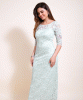 Lila Gown Long (Mint Silver Green) by Alie Street