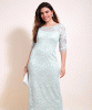 Lila Gown Long (Mint Silver Green) by Alie Street