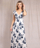 Maxikleid Sophia (Blauer Blumenprint) by Alie Street