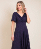 Waterfall Dress (Polka Dot Navy) by Alie Street