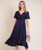 Waterfall Dress (Polka Dot Navy) by Alie Street