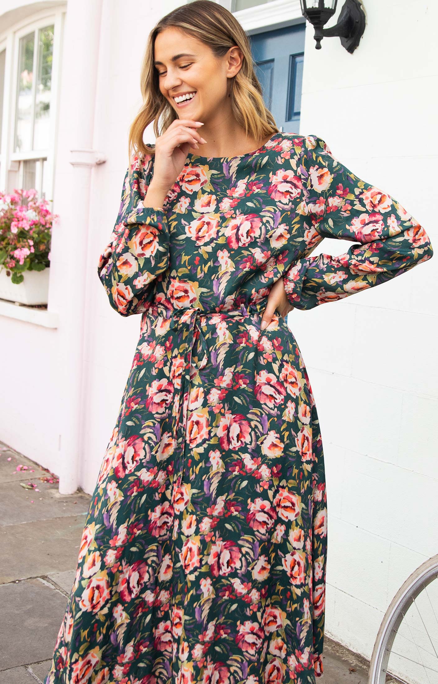 Robyn Dress Floral Green - Evening Dresses, Occasion Wear and Wedding ...