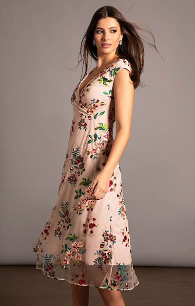 Grace Midi Dress (Blushing Blooms) by Alie Street