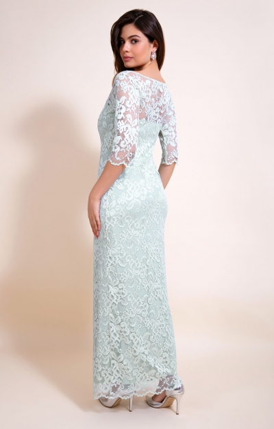 Lila Gown Long (Mint Silver Green) by Alie Street