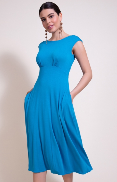 Luna Midi Dress (Celestial Blue) by Alie Street