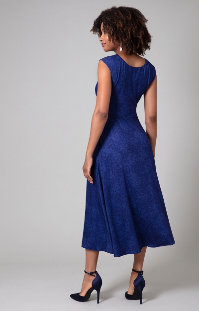 Midi-Kleid Luna (Mitternachtsblau) by Alie Street