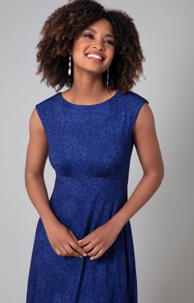 Luna Midi Dress (Midnight Eclipse Blue) by Alie Street