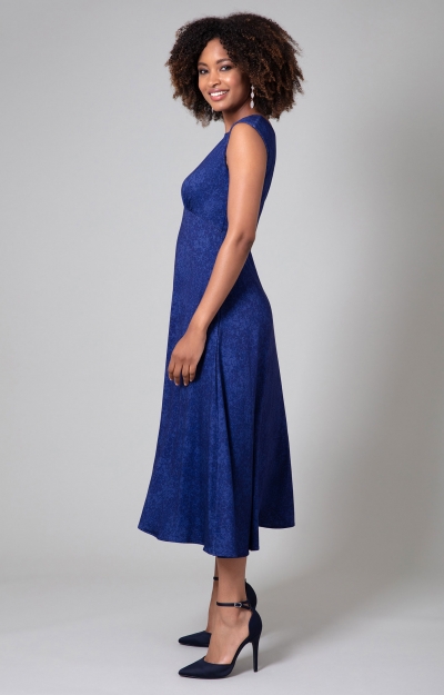 Luna Midi Dress (Midnight Eclipse Blue) by Alie Street