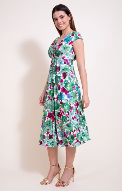 Sara Midi Dress (Paradise Green) by Alie Street