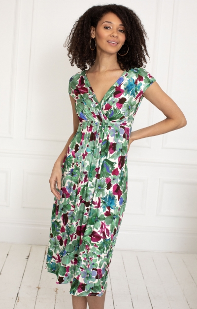 Sara Midi Dress (Paradise Green) by Alie Street