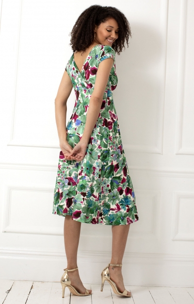 Sara Midi Dress (Paradise Green) by Alie Street