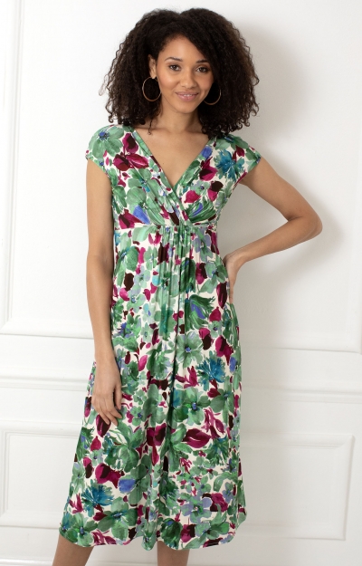 Sara Midi Dress (Paradise Green) by Alie Street