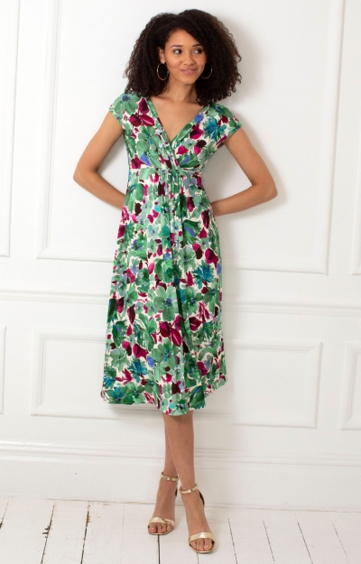 Sara Midi Dress (Paradise Green) by Alie Street