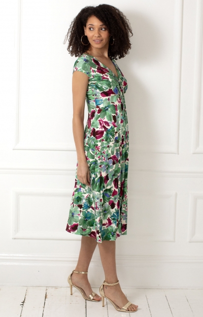 Sara Midi Dress (Paradise Green) by Alie Street