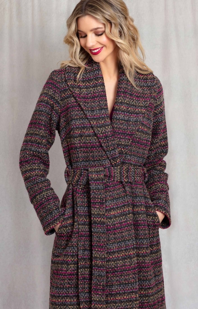 Sabrina Coat (Berry Bouclé) by Alie Street