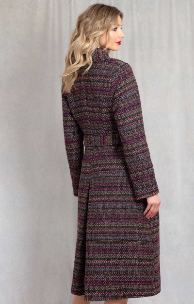 Sabrina Coat (Berry Bouclé) by Alie Street