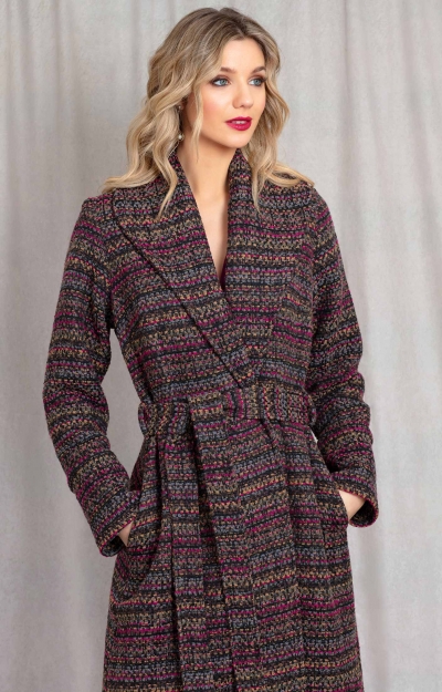 Sabrina Coat (Berry Bouclé) by Alie Street