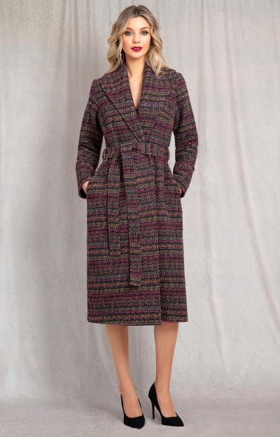 Sabrina Coat (Berry Bouclé) by Alie Street