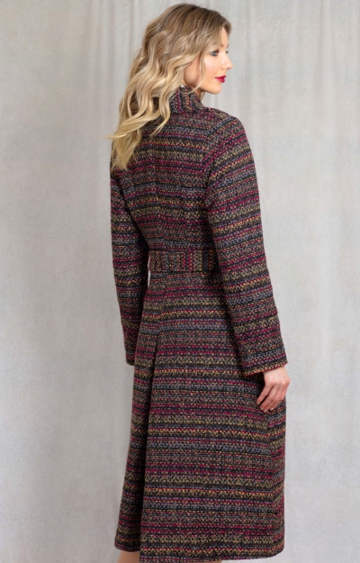 Sabrina Coat (Berry Bouclé) by Alie Street