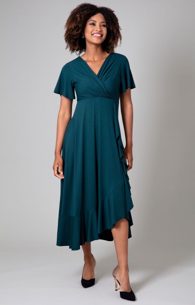 Waterfall Dress (Pine Green) by Alie Street