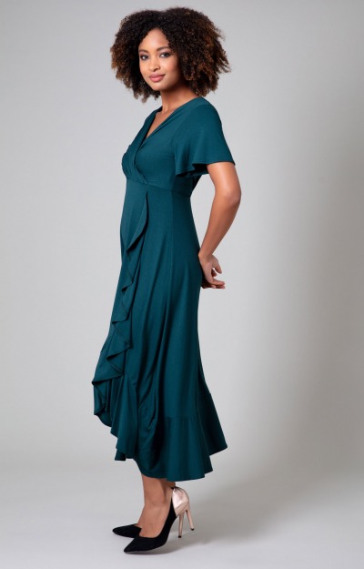 Waterfall Dress (Pine Green) by Alie Street