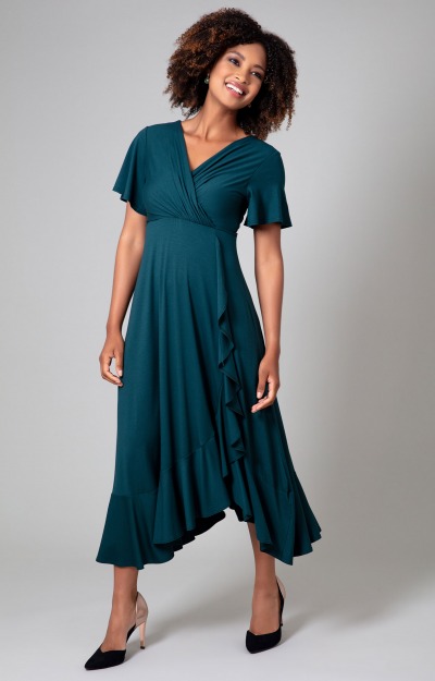 Waterfall Dress (Pine Green) by Alie Street